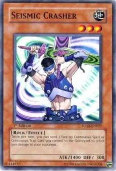 Image for Seismic Crasher (Force of the Breaker) (FOTB-EN027) - YuGiOh