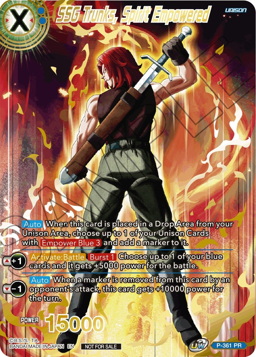 Image for SSG Trunks, Spirit Empowered (Gold Stamped) (Promotion Cards) (P-361 PR) - Dragon Ball Super: Masters