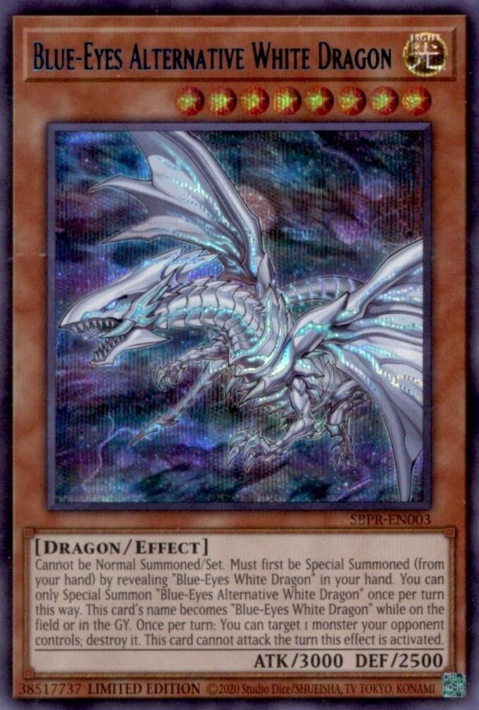 Image for Blue-Eyes Alternative White Dragon (Miscellaneous Promotional Cards) (SBPR-EN003) - YuGiOh