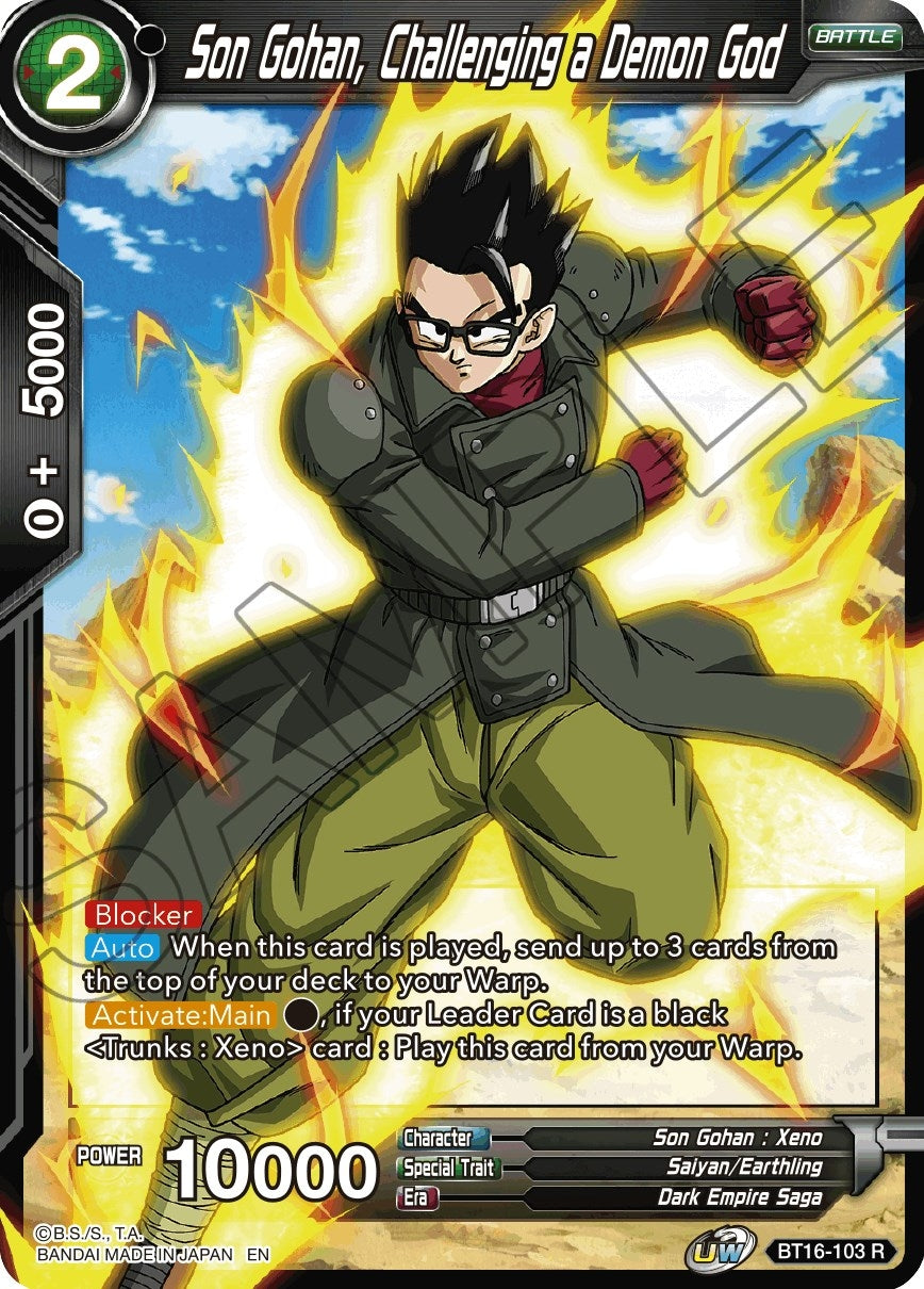 Image for Son Gohan, Challenging a Demon God (Realm of the Gods) (BT16-103) - Dragon Ball Super: Masters