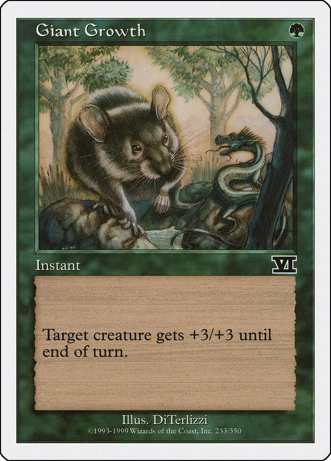 Image for Giant Growth (Classic Sixth Edition) (233) - Magic: The Gathering