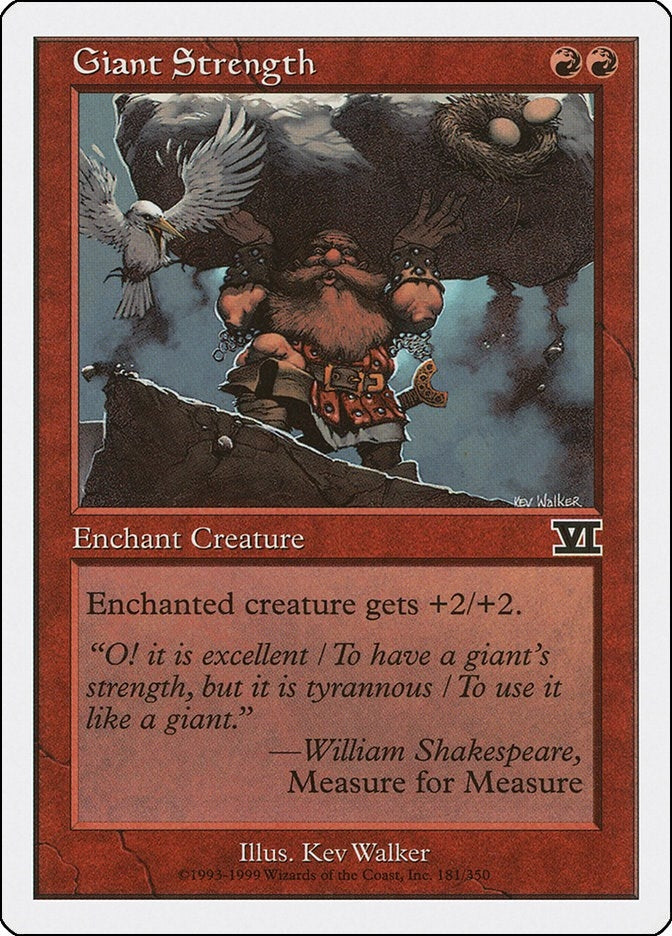 Image for Giant Strength (Classic Sixth Edition) (181) - Magic: The Gathering