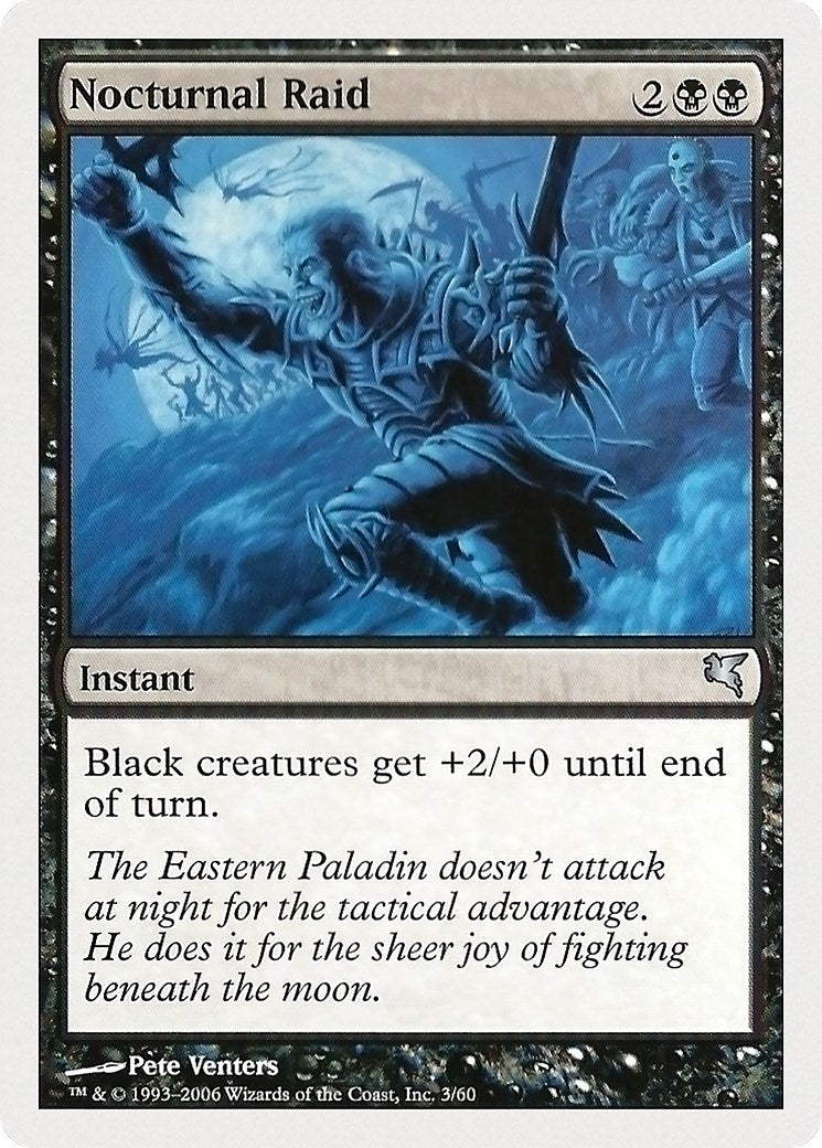 Image for Nocturnal Raid (Magic Encyclopedia 2005 (Salvat/Hachette)) (3) - Magic: The Gathering
