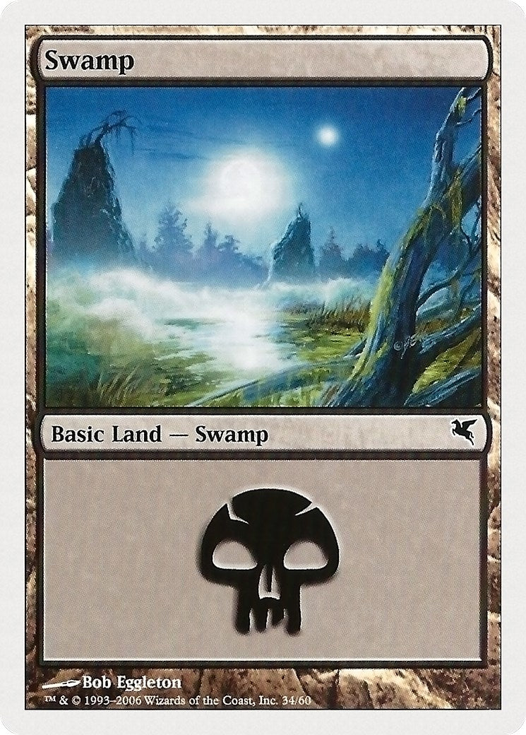 Image for Swamp (34) (Magic Encyclopedia 2005 (Salvat/Hachette)) (34) - Magic: The Gathering
