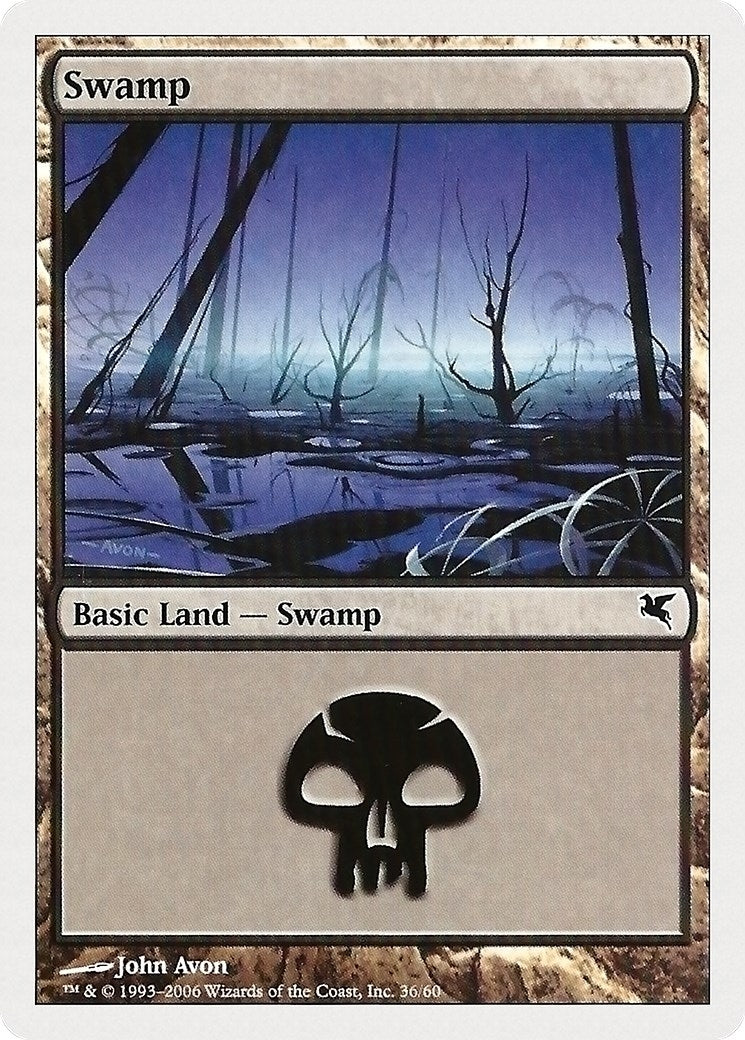Image for Swamp (36) (Magic Encyclopedia 2005 (Salvat/Hachette)) (36) - Magic: The Gathering