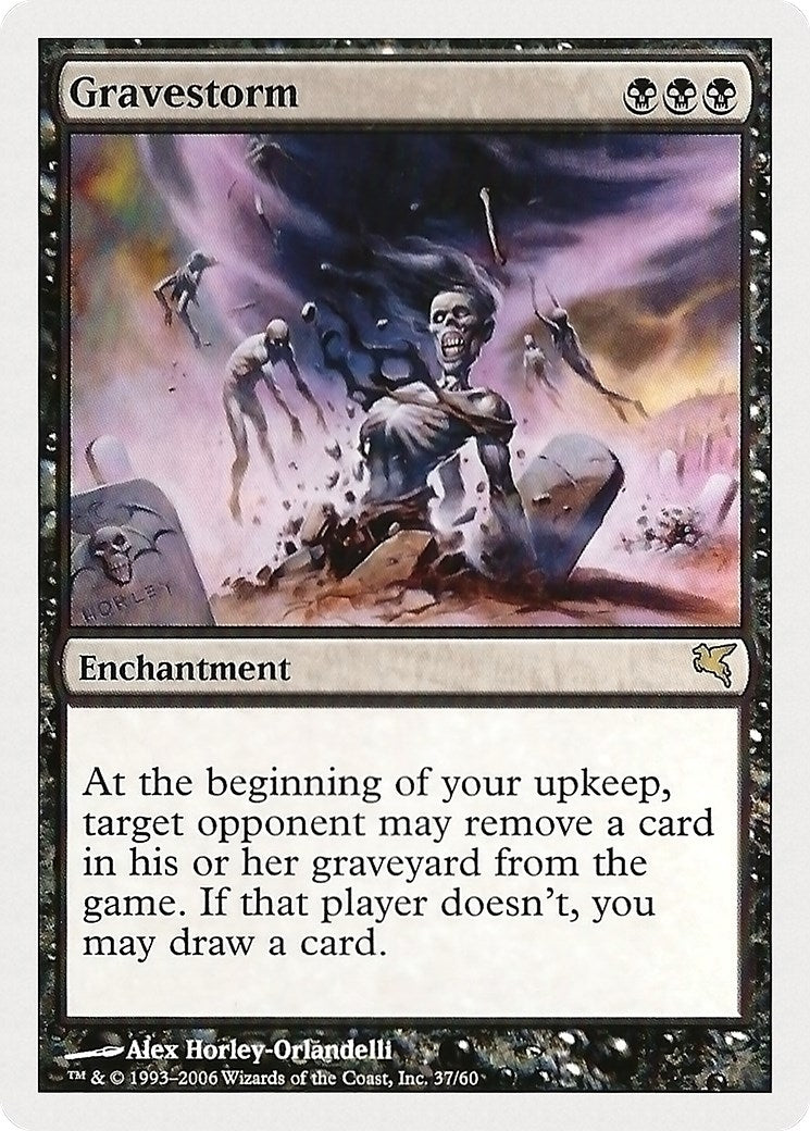 Image for Gravestorm (Magic Encyclopedia 2005 (Salvat/Hachette)) (37) - Magic: The Gathering
