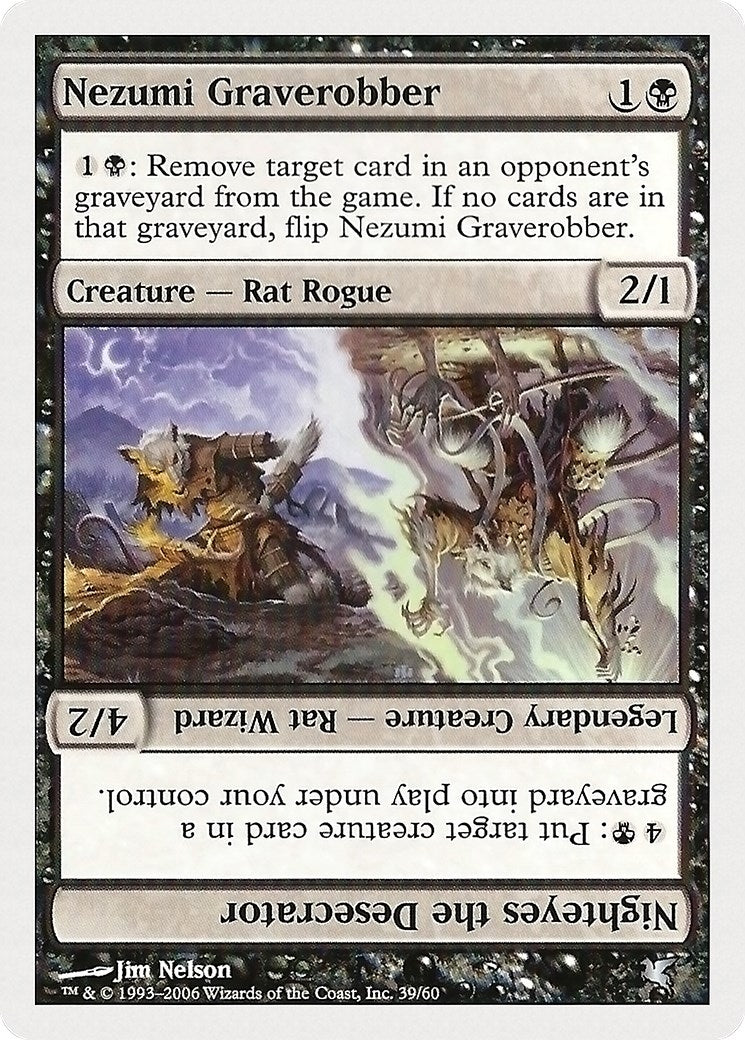 Image for Nezumi Graverobber // Nighteyes the Desecrator (39) (Magic Encyclopedia 2005 (Salvat/Hachette)) (39) - Magic: The Gathering