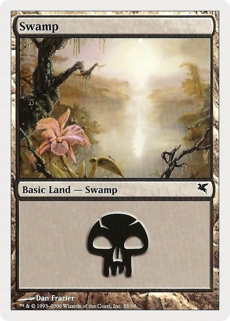 Image for Swamp (58) (Magic Encyclopedia 2005 (Salvat/Hachette)) (58) - Magic: The Gathering