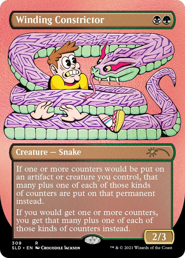 Image for Winding Constrictor (Foil Etched) (Secret Lair Drop Series) (309) - Magic: The Gathering
