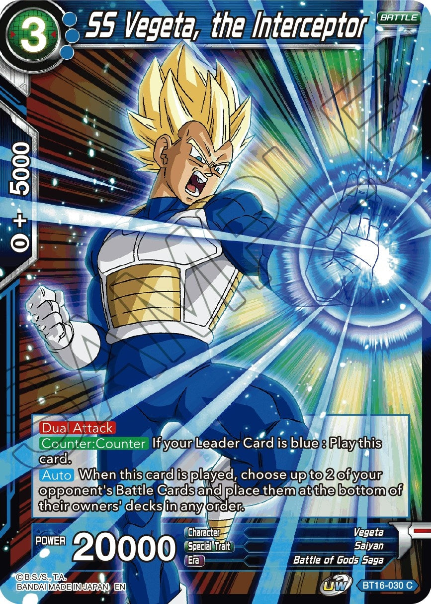 Image for SS Vegeta, the Interceptor (Realm of the Gods) (BT16-030) - Dragon Ball Super: Masters