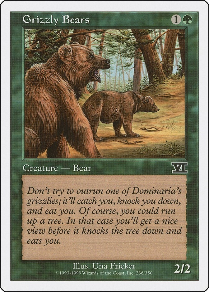 Image for Grizzly Bears (Classic Sixth Edition) (236) - Magic: The Gathering