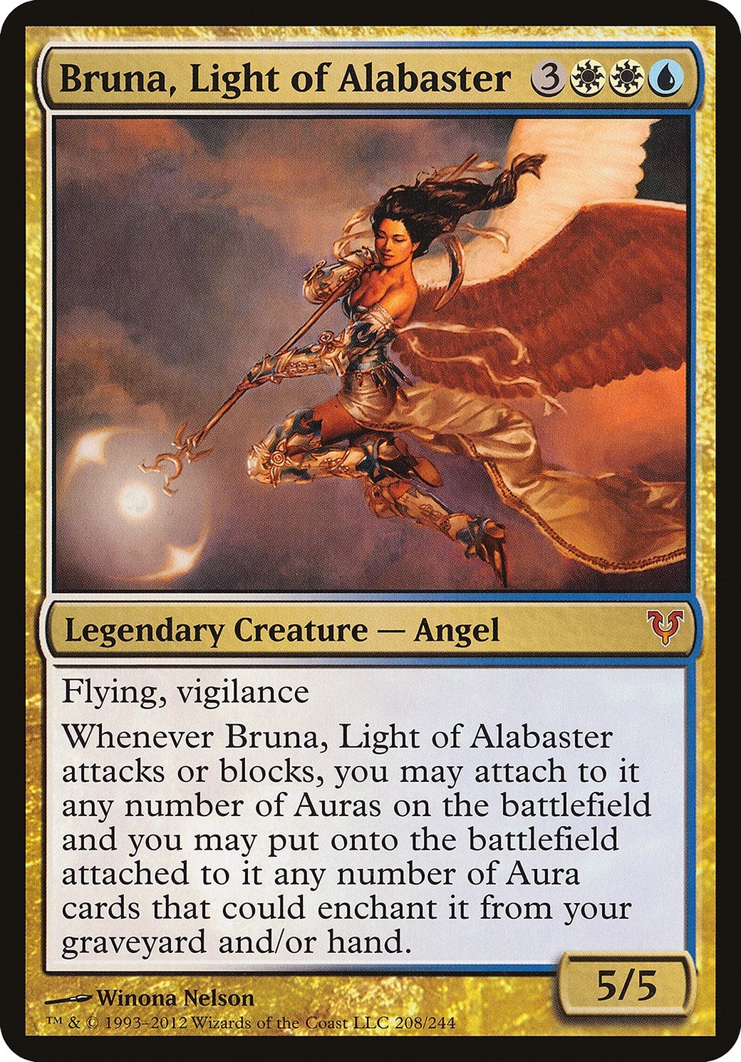 Image for Bruna, Light of Alabaster (Open the Helvault) (Oversize Cards) (208) - Magic: The Gathering