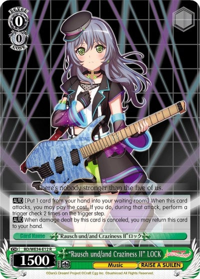 Image for "Rausch und/and Craziness II" LOCK (Parallel Foil) (Morfonica x RAISE A SUILEN) (BD/WE34-E12 R) - Weiss Schwarz