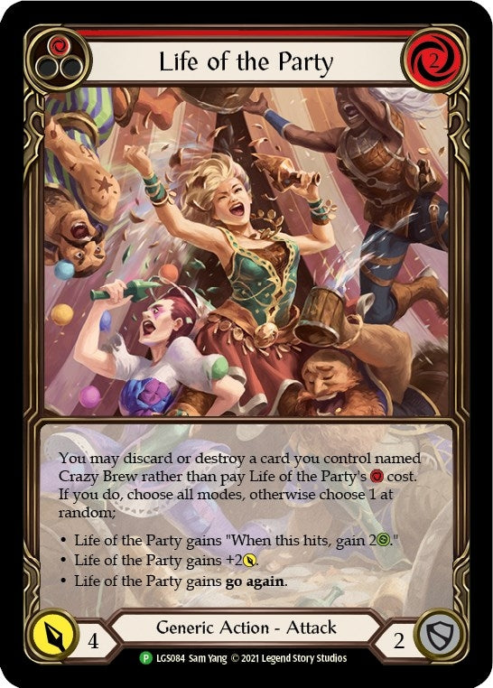 Image for Life of the Party (Red) - LGS084 (Flesh and Blood: Promo Cards) (LGS084) - Flesh and Blood TCG