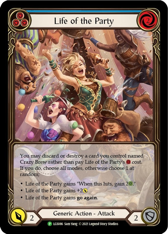 Image for Life of the Party (Blue) - LGS086 (Flesh and Blood: Promo Cards) (LGS086) - Flesh and Blood TCG