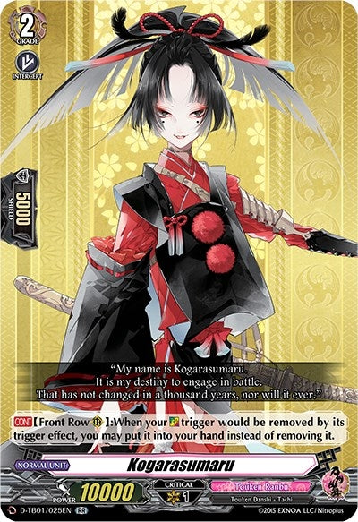 Image for Kogarasumaru (D-TB01: Touken Ranbu -ONLINE- 2021) (D-TB01/025EN) - Cardfight Vanguard