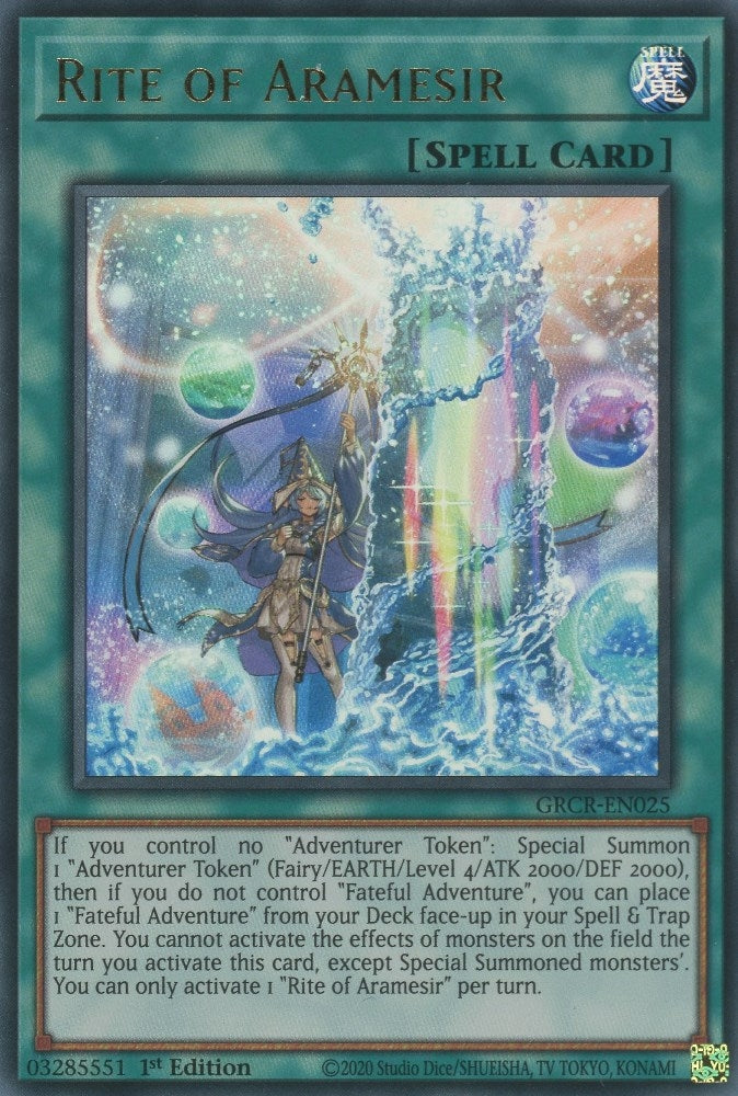 Image for Rite of Aramesir (The Grand Creators) (GRCR-EN025) - YuGiOh