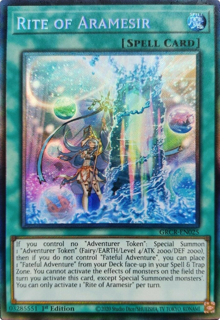 Image for Rite of Aramesir (CR) (The Grand Creators) (GRCR-EN025) - YuGiOh