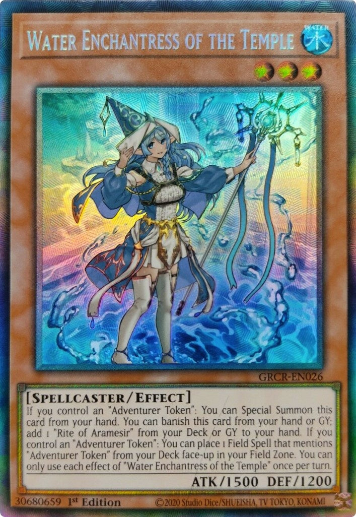 Image for Water Enchantress of the Temple (CR) (The Grand Creators) (GRCR-EN026) - YuGiOh