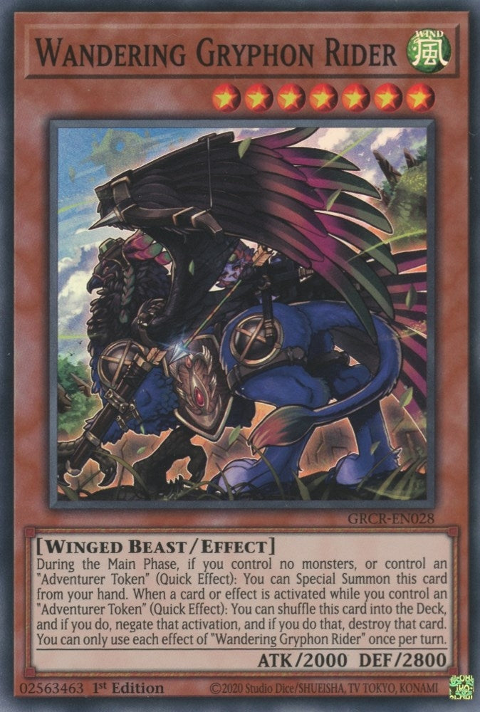 Image for Wandering Gryphon Rider (The Grand Creators) (GRCR-EN028) - YuGiOh