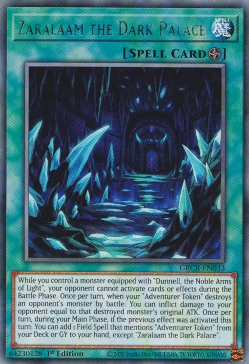 Image for Zaralaam the Dark Palace (The Grand Creators) (GRCR-EN033) - YuGiOh