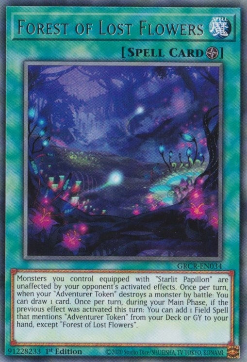 Image for Forest of Lost Flowers (The Grand Creators) (GRCR-EN034) - YuGiOh