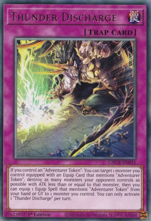 Image for Thunder Discharge (The Grand Creators) (GRCR-EN035) - YuGiOh
