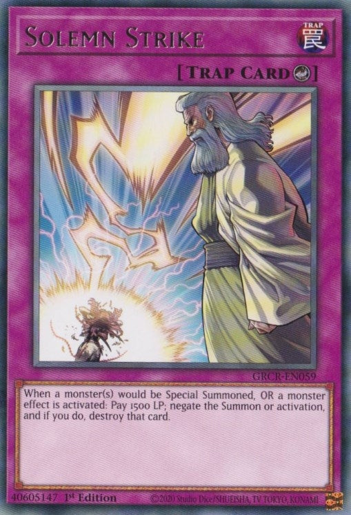 Image for Solemn Strike (The Grand Creators) (GRCR-EN059) - YuGiOh