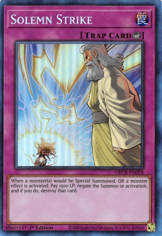 Image for Solemn Strike (CR) (The Grand Creators) (GRCR-EN059) - YuGiOh