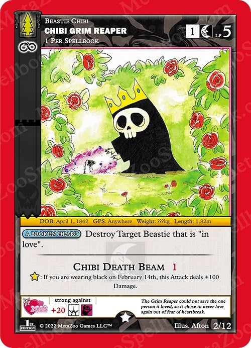 Image for Chibi Grim Reaper (Valentine’s Day Holiday Box 2022) (2/12) - MetaZoo