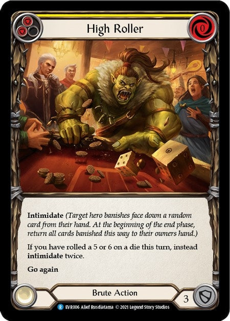 Image for High Roller (Yellow) (Everfest) (EVR006) - Flesh and Blood TCG