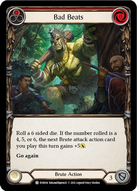 Image for Bad Beats (Red) (Everfest) (EVR014) - Flesh and Blood TCG