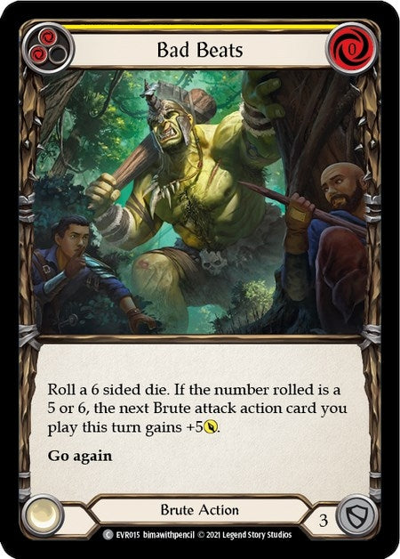 Image for Bad Beats (Yellow) (Everfest) (EVR015) - Flesh and Blood TCG