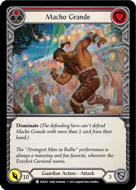 Image for Macho Grande (Red) (Everfest) (EVR027) - Flesh and Blood TCG