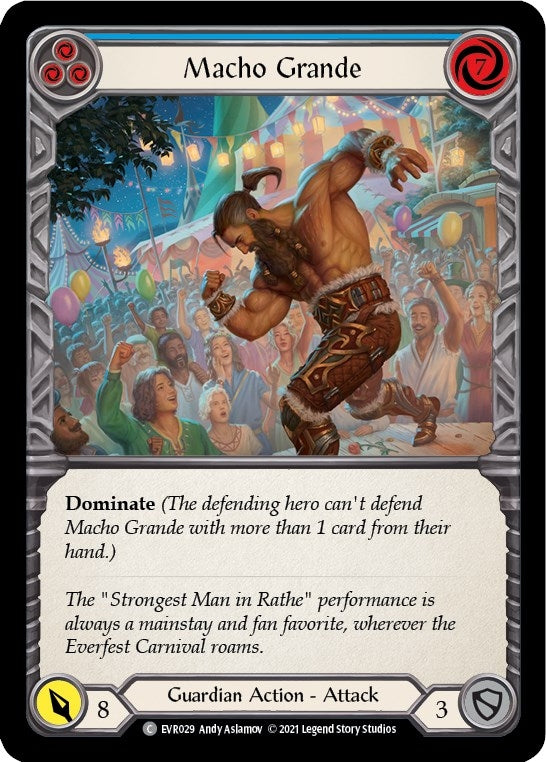 Image for Macho Grande (Blue) (Everfest) (EVR029) - Flesh and Blood TCG