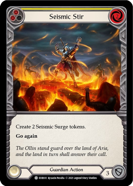 Image for Seismic Stir (Yellow) (Everfest) (EVR031) - Flesh and Blood TCG