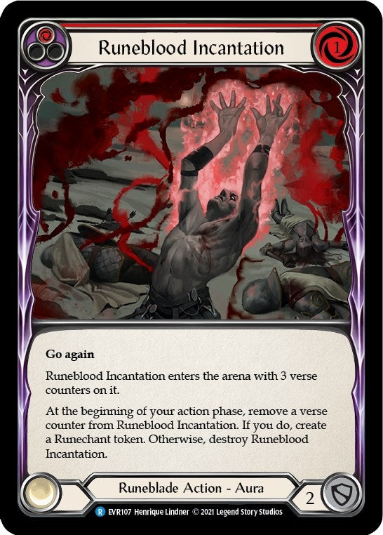 Image for Runeblood Incantation (Red) (Everfest) (EVR107) - Flesh and Blood TCG