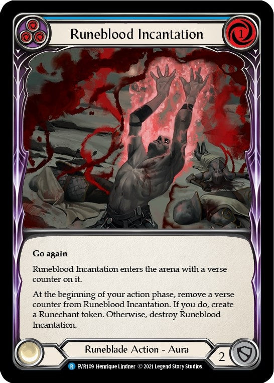 Image for Runeblood Incantation (Blue) (Everfest) (EVR109) - Flesh and Blood TCG