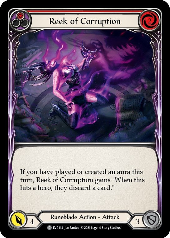 Image for Reek of Corruption (Red) (Everfest) (EVR113) - Flesh and Blood TCG