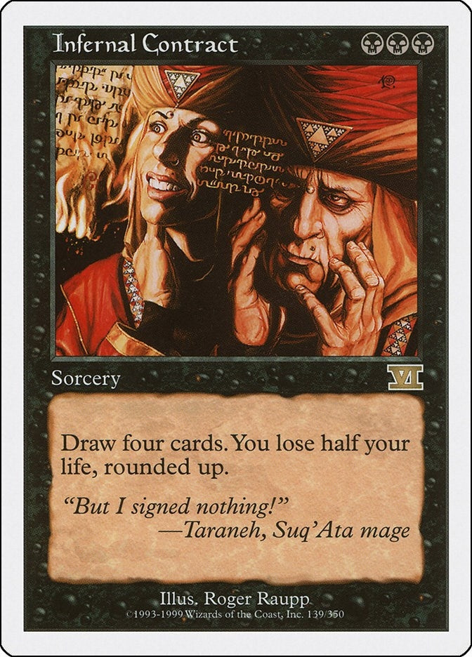 Image for Infernal Contract (Classic Sixth Edition) (139) - Magic: The Gathering