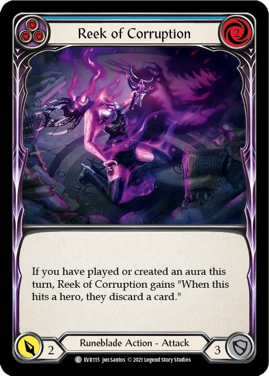 Image for Reek of Corruption (Blue) (Everfest) (EVR115) - Flesh and Blood TCG