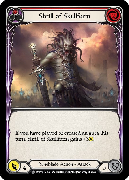 Image for Shrill of Skullform (Red) (Everfest) (EVR116) - Flesh and Blood TCG