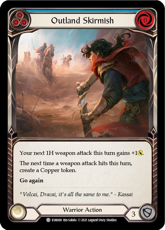 Image for Outland Skirmish (Blue) (Everfest) (EVR068) - Flesh and Blood TCG