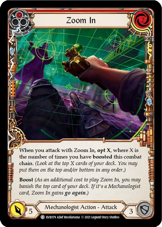 Image for Zoom In (Red) (Everfest) (EVR079) - Flesh and Blood TCG