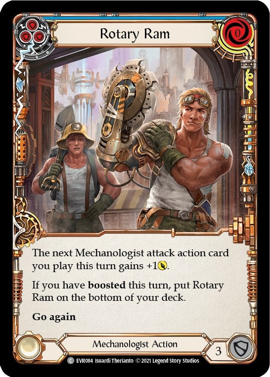 Image for Rotary Ram (Blue) (Everfest) (EVR084) - Flesh and Blood TCG