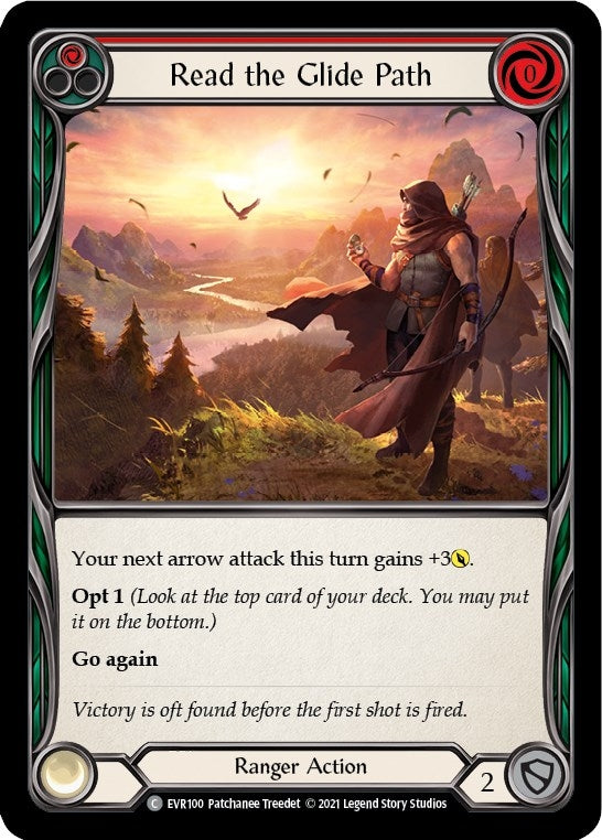 Image for Read the Glide Path (Red) (Everfest) (EVR100) - Flesh and Blood TCG