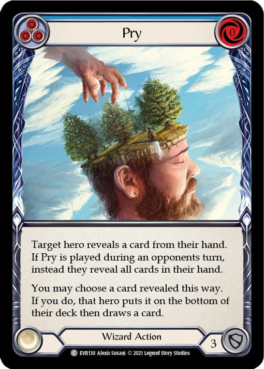Image for Pry (Blue) (Everfest) (EVR130) - Flesh and Blood TCG