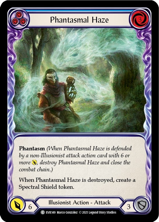 Image for Phantasmal Haze (Blue) (Everfest) (EVR149) - Flesh and Blood TCG