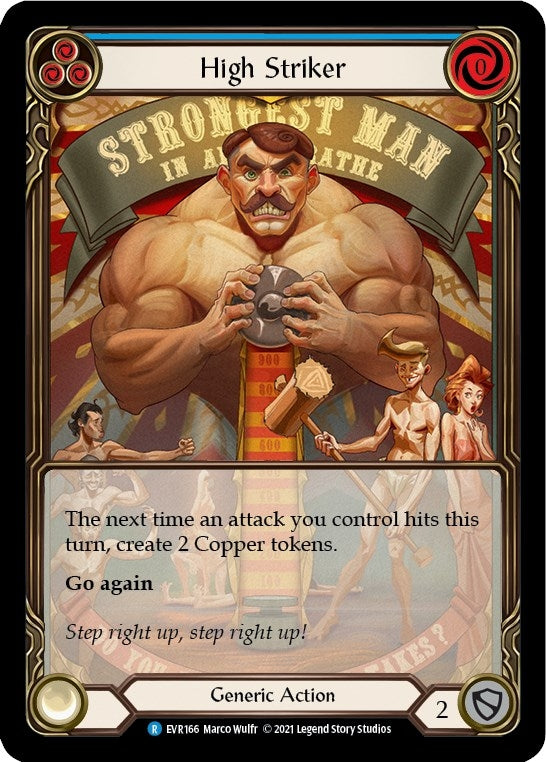 Image for High Striker (Blue) (Extended Art) (Everfest) (EVR166) - Flesh and Blood TCG