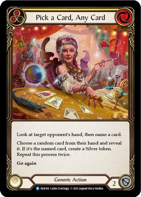 Image for Pick a Card, Any Card (Yellow) (Everfest) (EVR168) - Flesh and Blood TCG